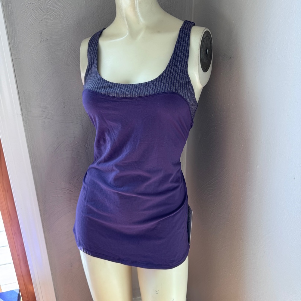 Lululemon run first base tank purple size 6 NWT - Picture 2 of 10